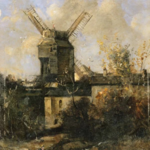 The Moulin de la Galette, Montmartre, 1861 (oil on canvas)