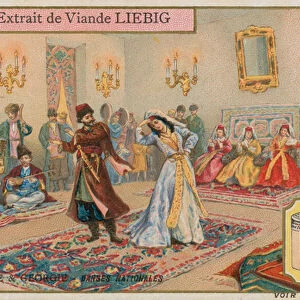 National dance in Georgia and the Caucasus (chromolitho)