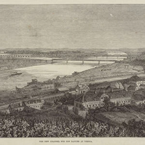 The New Channel for the Danube at Vienna (engraving)
