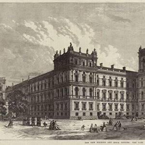 The New Foreign and India Offices, the Park Front (engraving)