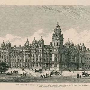 The new Government offices at Whitehall (engraving)