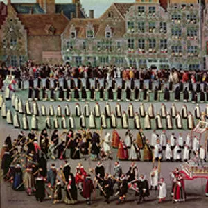 The Ommegang in Brussels on 31st May 1615: Procession of Notre Dame de Sablon