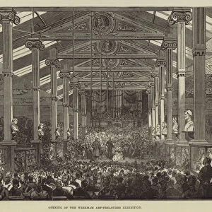 Opening of the Wrexham Art-Treasures Exhibition (engraving)