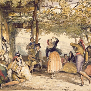 Peasants dancing the Bolero, from Sketches of Spain