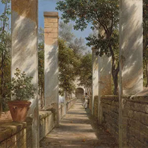 Pergola with Oranges, c. 1834 (oil on paper mounted on canvas)