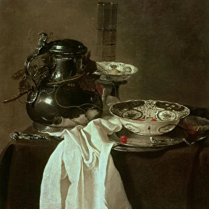 Pewter, China and Glass, 1649 (oil on canvas)