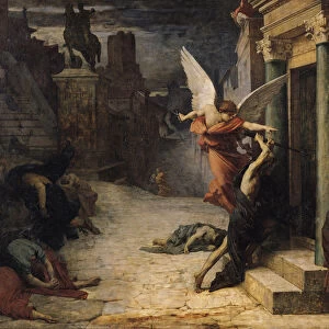 The Plague in Rome, 1869 (oil on canvas)