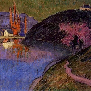 The Port of Pont-Aven, Brittany, 1891 (oil on canvas)
