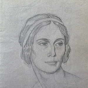 Portrait of Anna Pavlova (1881-1931), 1908 (charcoal on paper)