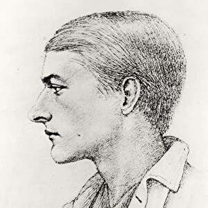Portrait of Edward Fitzgerald, mountaineer (1871-1931) (engraving) (b / w photo)