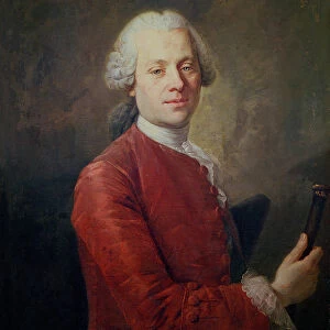 Portrait of Jean le Rond d Alembert (1717-83) (oil on canvas)