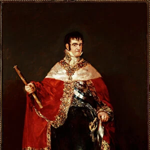 Portrait of King Ferdinand VII in royal costume (oil on canvas, c. 1815)