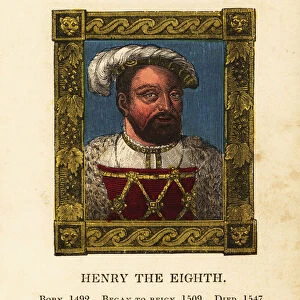 Portrait of King Henry the Eighth, Henry VIII of England, born 1492, began reign 1509 and died 1547