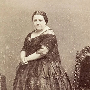 Portrait of Marietta Alboni, 1860s (b/w photo)