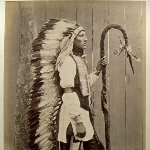 Portrait of a Native American from Buffalo Bills Wild West