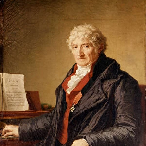 Portrait of Pierre Alexandre Monsigny (1729-1817), French composer. Painting from 1812