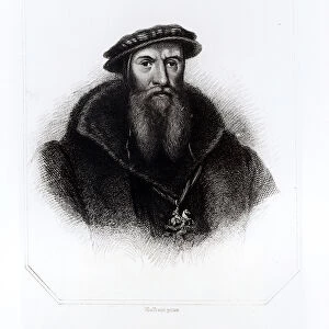 Portrait of William, First Lord Paget (engraving) (b / w photo)