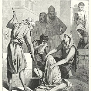 The Prophet Urijah having been slain, his Body is cast into the Common Grave, Jeremiah XXVI, 23 (engraving)