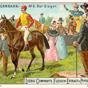 At the racecourse: the winner (chromolitho)