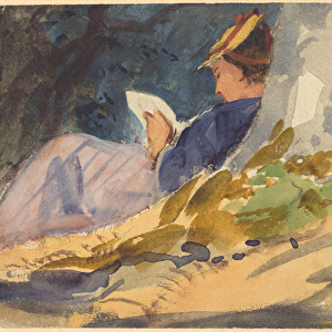Resting, c. 1880-1890 (watercolour over graphite on wove paper)
