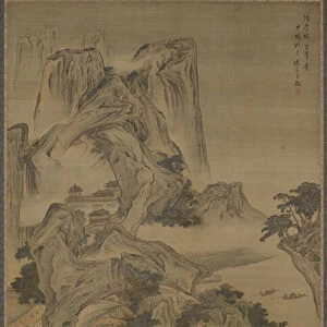 Retirement on the River, in the Style of Li Tang, Qing dynasty