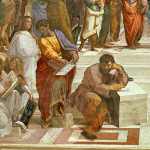 The School of Athens, detail of the figures on the left hand side