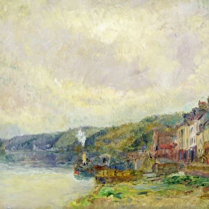 The Seine at Croisset (Seine-Maritime) (oil on canvas)