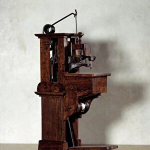 Sewing machine by Barthelemy Thimonnier (1793-1857). 19th century Paris, CNAM