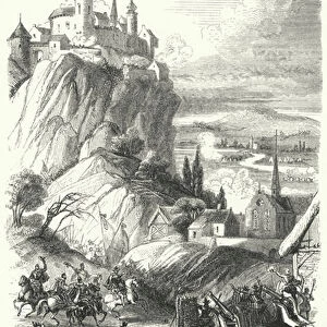 Siege of Limbourg by the Duke of Parma, 1578 (engraving)