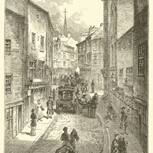 Silver Street, Durham (engraving)
