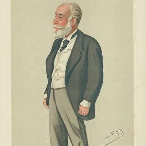 Sir Albert Abdallah David Sassoon, The Indian Rothschild, 16 August 1879, Vanity Fair cartoon (colour litho)