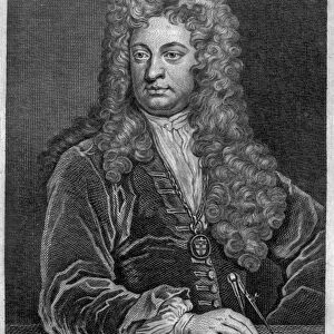 Sir John Vanbrugh, engraved by Thomas Chambars (engraving)