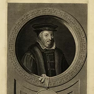 Sir Nicholas Bacon (1510-1579) (engraving)
