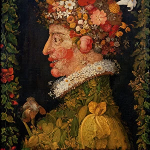 Spring, from a series depicting the four seasons, 1573 (oil on canvas)