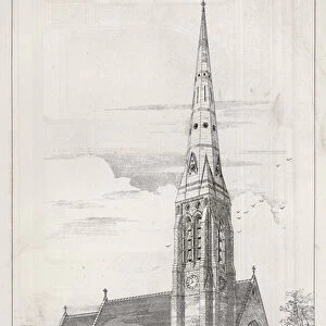 St Saviours Church, Brixton, NW View (engraving)