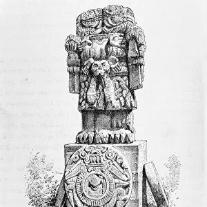 Statue of the Goddess Coatlicue, from The Ancient Cities of the New World