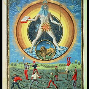 The Sun God, from De Sphaera, c. 1470 (vellum)