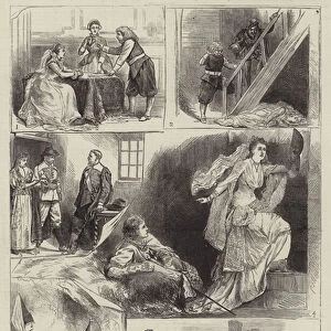 Tableaux Vivants from Sir Walter Scotts Novels, at Cromwell House, South Kensington (engraving)