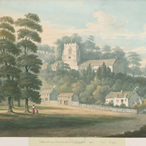 Tettenhall Church and Village: water colour painting, 1826 (painting)