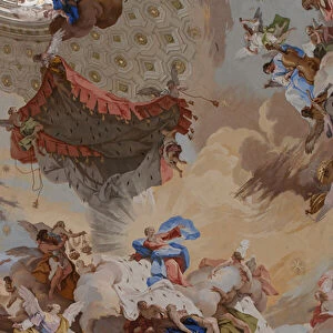 Detail of "The Assumption of Mary", 1745-48 (fresco)