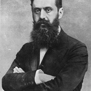 Theodor Herzl, 1903 (b / w photo)