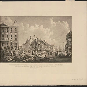 Tontine Coffee House on Wall Street, New York, 1798 (engraving)
