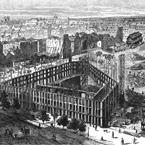 Transformation of Paris: Building in 1861, between the streets Neuve-des-Mathurins