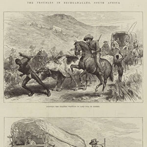 The Troubles in Bechuanaland, South Africa (engraving)