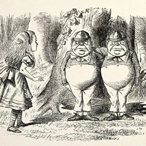 Tweedledum and Tweedledee, illustration from Through the Looking Glass