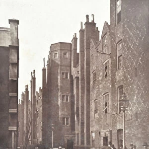View of Lincolns Inn Old Square, London, 1876 (b / w photo)