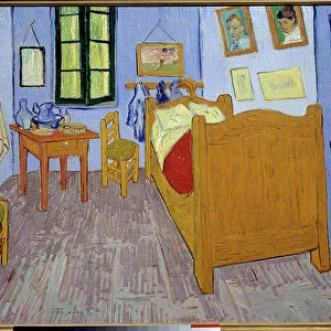Vincent Van Gogh's bedroom in Arles, 1889 (oil on canvas)