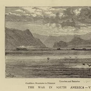 The War in South America, View of Arica, recently captured by the Chilians (engraving)