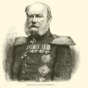 William I, King of Prussia, July 1870 (engraving)