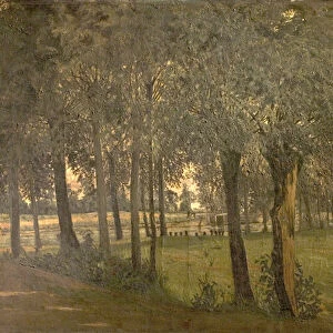 Under the Willows, Sunbury-on-Thames, Middlesex (oil on canvas)